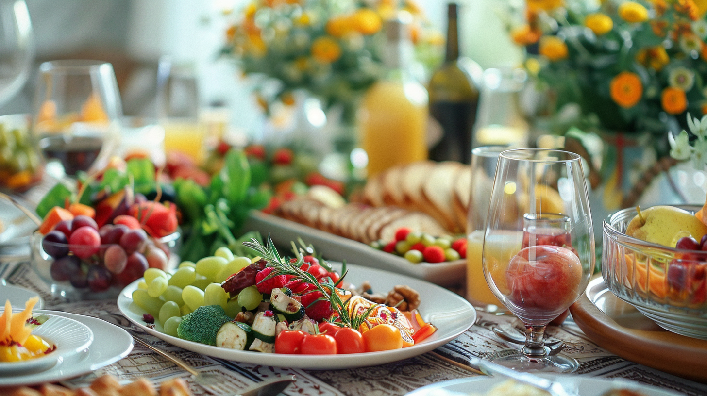 Сім'я готує разом здорову їжу